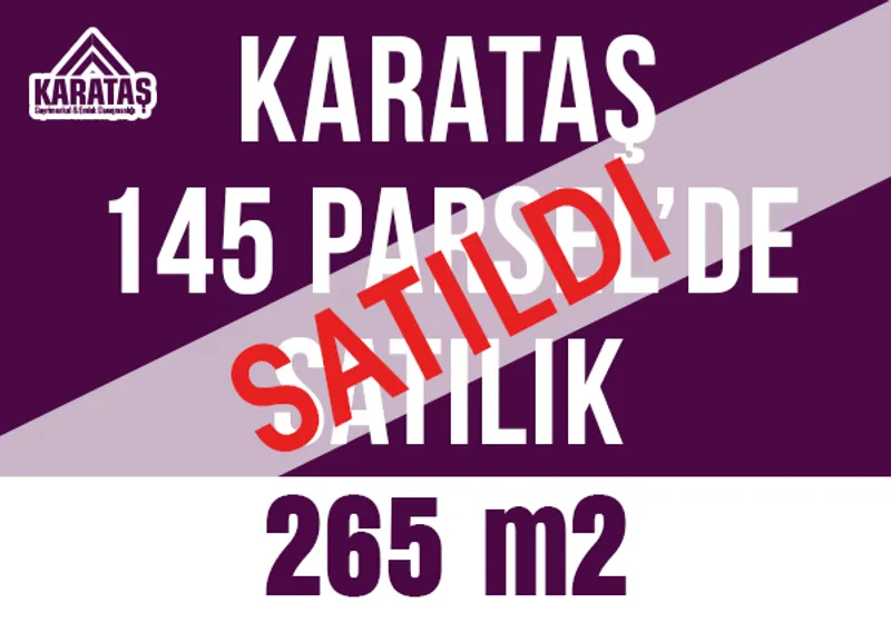 Karataş 145 parselde satılık 265 m2