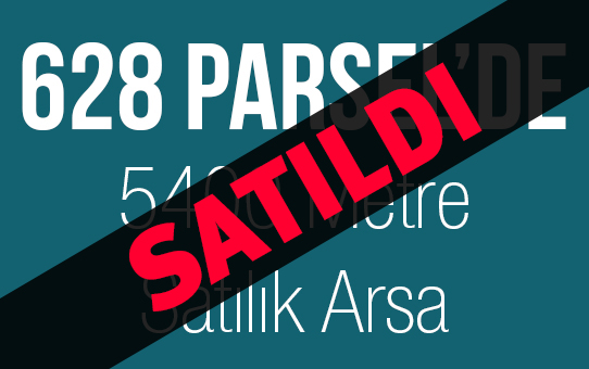 628 parsel'de 5400 m2 satılık arsa