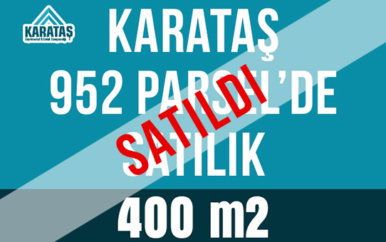 Karataş 952 parselde imarı yakın proje içi satılık 400 m2 arsa