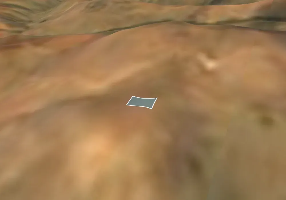 KARATAŞ 892 PARSELDE YATIRIMLIK ve HOBİ BAHÇELİK ARSA 206 M2 ARSA ARAÇ TAKASI OLABİLİR SATILDI — 3B arazi görünümü